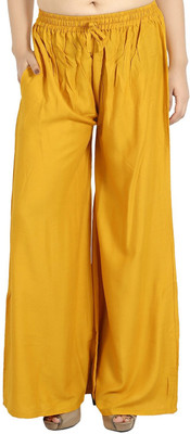 Rangkriti Regular Fit Women Yellow Trousers