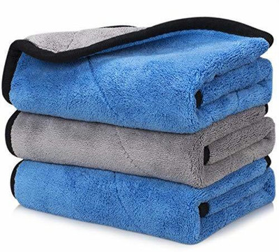 Daily Fest Microfiber Vehicle Washing  Cloth(Pack Of 3)
