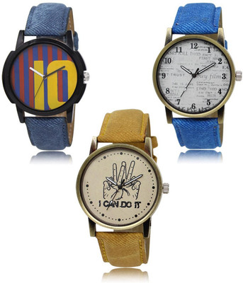 FERRIZZO New latest Designer Combo of 3 Analog Watch  - For Men