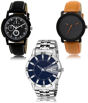 SWIFFIN New latest Designer Combo of 3 Analog Watch  - For Men