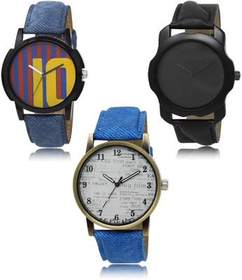 SWIFFIN New latest Designer Combo of 3 Analog Watch  - For Men