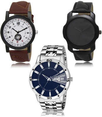 SWIFFIN New latest Designer Combo of 3 Analog Watch  - For Men