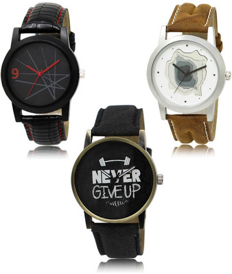 SWIFFIN New latest Designer Combo of 3 Analog Watch  - For Men