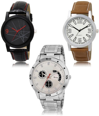 SWIFFIN New latest Designer Combo of 3 Analog Watch  - For Men