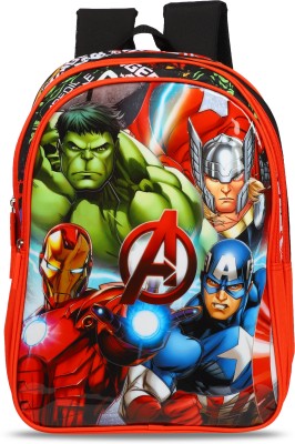 Avengers Super Heroes (Secondary 3rd Std Plus) School Bag(Multicolor, 18 inch)