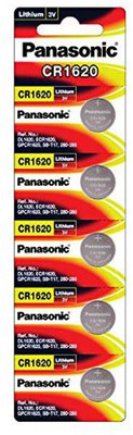 Panasonic CR-1620/5BE Lithium Coin  - Pack of 5  Battery(Pack of 5)