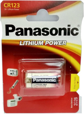 Panasonic 2 Pack Cr123A Cr123 Dl123 3V Photo Lithium Camera   Battery