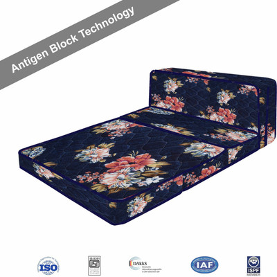 Sleep Spa Soft BounceThree Fold 4 inch Single PU Foam Mattress(L x W: 72 inch x 30 inch)