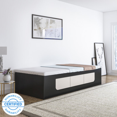 Flipkart Perfect Homes Quintus Engineered Wood Single Box Bed(Finish Color - Dark Wenge)