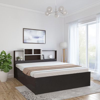 Flipkart Perfect Homes Symphony Engineered Wood Queen Box Bed(Finish Color - Dark Wenge)