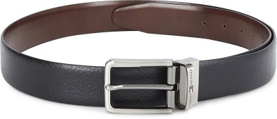 TOMMY HILFIGER Men Casual Black Genuine Leather Reversible Belt