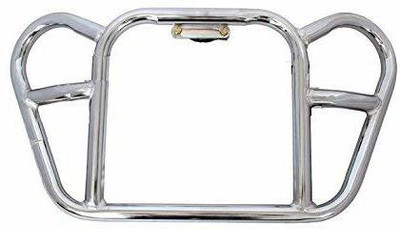 WHEETOYKART Bullet Butterfly Style Front Leg Guard Safety Protector Crash Bar Chrome Bike Crash Guard(Royal Enfield)