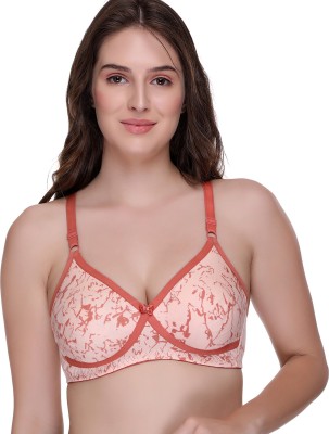 SONA SL-M1010 Women T-Shirt Non Padded Bra(Orange)