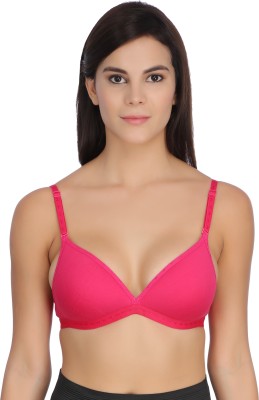 Selfcare New Collection Women T-Shirt Lightly Padded Bra(Pink)