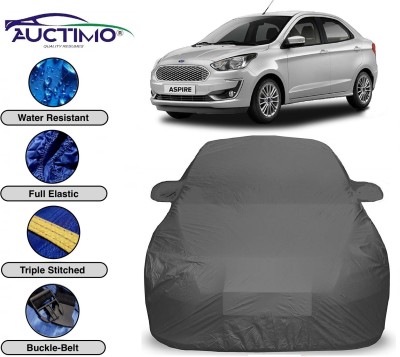 AUCTIMO Car Cover For Ford Figo Aspire (With Mirror Pockets)(Grey, For 2018 Models)