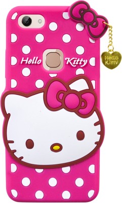 COVERBLACK Back Cover for Kitty Vivo 1803 - Vivo Y81(Pink, Waterproof, Silicon, Pack of: 1)