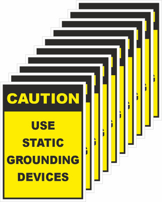 rangvishwa Use Static Grounding Devices Emergency Sign