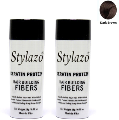 Stylazo Hair building Fibers Hair Loss Concealer (Dark Brown)(56 g)
