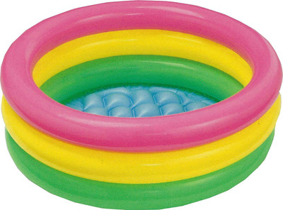 INTEX Inflatable Water Pool For Kids Fun Activities - 2 Ft Diameter - Multi Color Inflatable Swimming Pool(Multicolor)