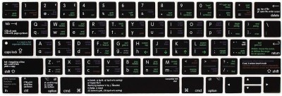 Saco Function Shortcut Silicone Skin for Vim Laptop Keyboard Skin(Black)