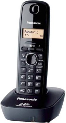 Panasonic Single Line 2.4 KX-TG3411SX Digital Cordless Phone (Black) Cordless Landline Phone(Black)
