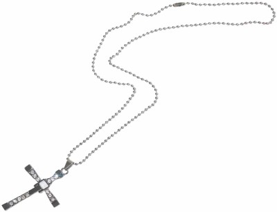 ANRA JEWEL cross001 Silver Stainless Steel Pendant