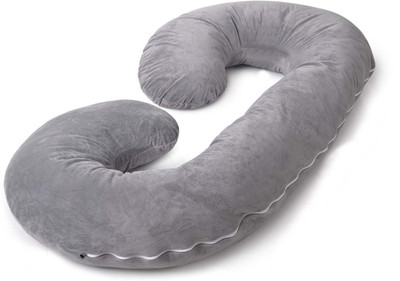 KUBER INDUSTRIES Microfibre Nature Pregnancy Pillow Pack of 1(Grey)