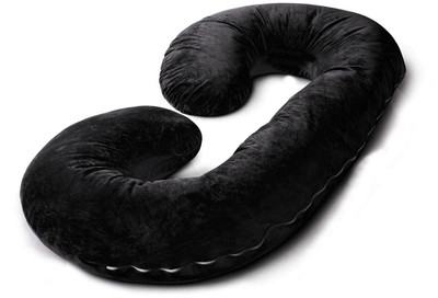 KUBER INDUSTRIES Microfibre Nature Pregnancy Pillow Pack of 1(Black)