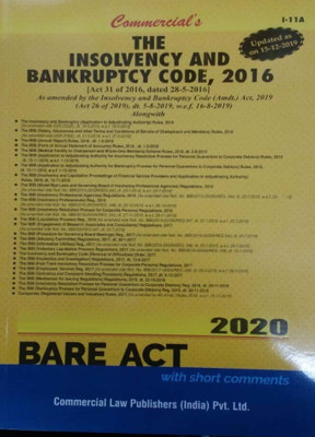 The Insolvency And Bankruptcy Code, 2016 - Bare Act 2020(Paperback, Comm)