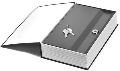 AADGEX Book Safe Dictionary Style Iron Locker Jewellery Home Hidden Box Safe Locker(Key Lock)