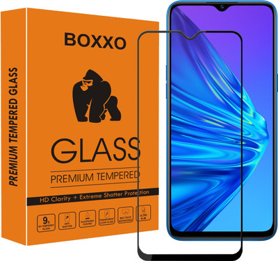Boxxo Edge To Edge Tempered Glass for Realme C3(Pack of 1)