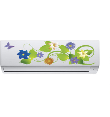 RANGOLI 58 cm Air Conditioner Floral Self Adhesive Sticker(Pack of 1)
