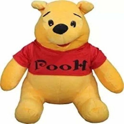 Sanvidecors Perfect gift cute POOH stuffed soft plush toy 26 cm  - 26 cm(Multicolor)