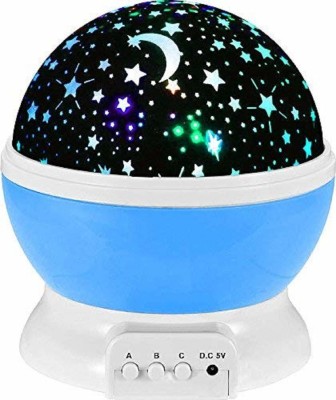 Choosy Plastic Glass Rotating 4 Mode Sky Star Master Mini Projector Lamp for Kid's Room/Home Decoration (Assorted Colour) Single Disco Ball(Ball Diameter: 14 cm)