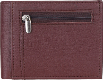 SAMTROH Men Brown Artificial Leather Wallet(8 Card Slots)