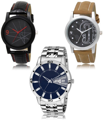 SWIFFIN New latest Designer Combo of 3 Analog Watch  - For Men
