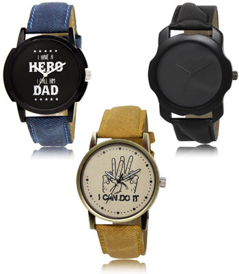 FERRIZZO New latest Designer Combo of 3 Analog Watch  - For Men