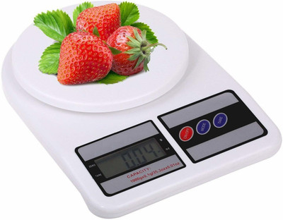 My Machine SF400 Weight Scale LCD Kitchen Digital MM Electronic Weight Scale Weighing Scale(White)