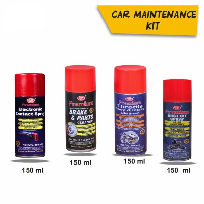 UE Car Care Kit (Throttle Body Cleaner, Rust Off Spray, Brake Part Cleaner, Electronic Contact Cleaner) Combo