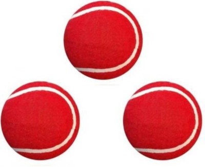sports trading sp cricket tannis ball red Cricket Tennis Ball(Pack of 3, Red)