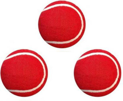 sports trading sp cricket tannis ball red Cricket Tennis Ball(Standard, Pack of 3, Red)