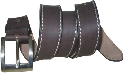 Aashika Men Casual Brown Genuine Leather Belt