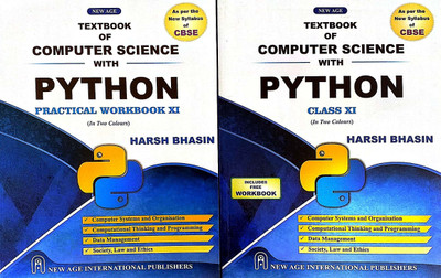 New Age Class 11 Textbook Computer Science With Python Includes Free Workbook(English, Paperback, Harsh Bhasin)