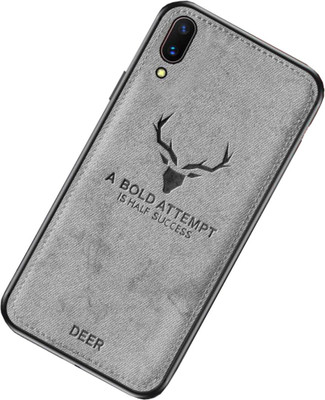 kinshu Back Cover for Vivo V11 Pro Back Cover | Deer Pattern Back Case(Grey, Dual Protection)