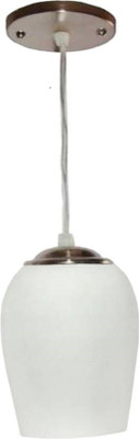 VAGalleryKing Single Glass Hanging Light Flush Mount Ceiling Light Pendant Lamp Ceiling Lamp(White)