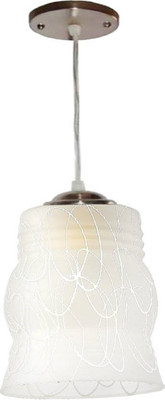 VAGalleryKing Single Glass Hanging Light Flush Mount Ceiling Light Pendant Lamp Ceiling Lamp(White)