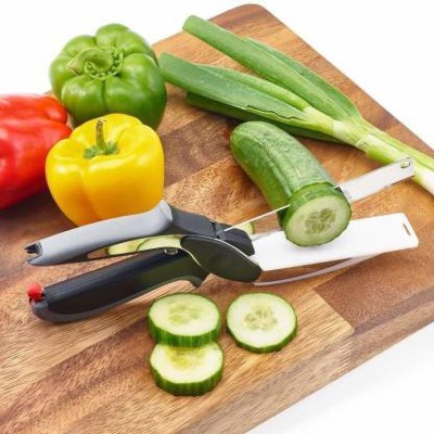 MARCRAZY Multi Function Kitchen Vegetable Scissors Cutter-Replace Kitchen Vegetable & Fruit Chopper(1 CLEVER CUTTER)