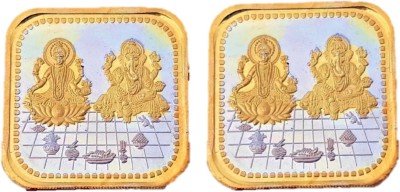 LVA CREATIONS  20 gm/GRAM x 2 Silver Coins = 40 gram 999 bis hallmarked Laxmi/lakshmi ganesh for (Combo of 2) 40 gm for gift in happy birthday & wedding anniversary.Festive gift for Dhanteras diwali. S 999 40 g Silver Bar(Pack of 2)