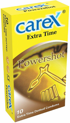 CAREX extra time powershot (pack of 1) Condom(10 Sheets)