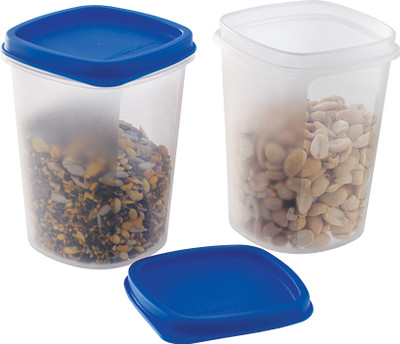 MASTER COOK Polypropylene Fridge Container  - 500 ml(Pack of 2, Clear, Blue)